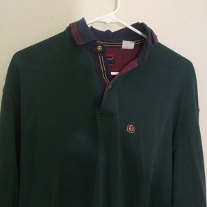 Vintage Bugle Boy shirt; raw hem cropped